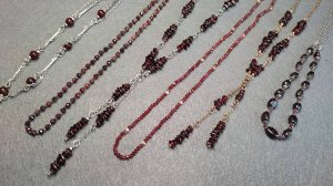 Украшения из граната. Ручная работа