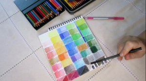 Сравнение карандашей 36 цветов- Faber-Castell и Prismacolor.