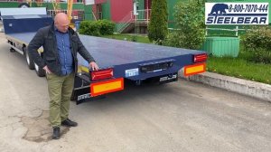 Обзор Полуприцепа-тяжеловоза (трал) Steelbear, 4-х осный с задней подруливающей осью