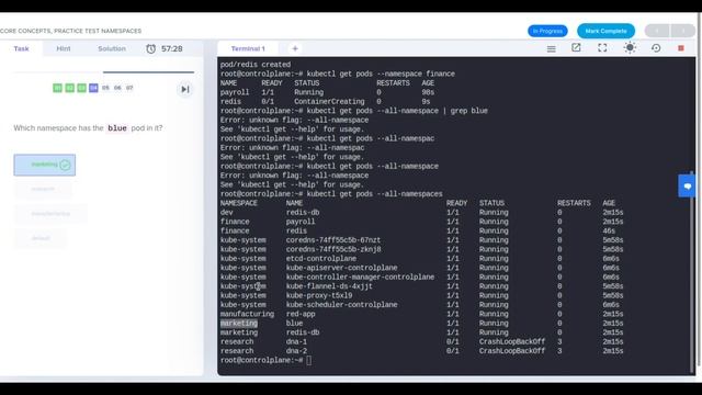 Kubernetes Core Concepts | Practice Exercise | Namespaces | QnA смотреть онлайн