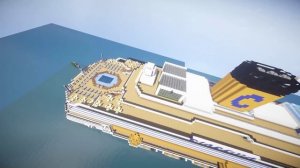 Minecraft - Cruise Ship Cinematics (Costa Diadema Ship -  Map w/ Download)