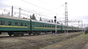 Электровозы ЧС7-037, ЧС7-073 с поездом № 341 Москва - Кишинёв