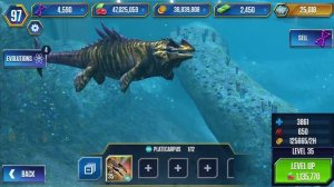 PLATECARPUS MAX LEVEL 40 - Jurassic World The Game