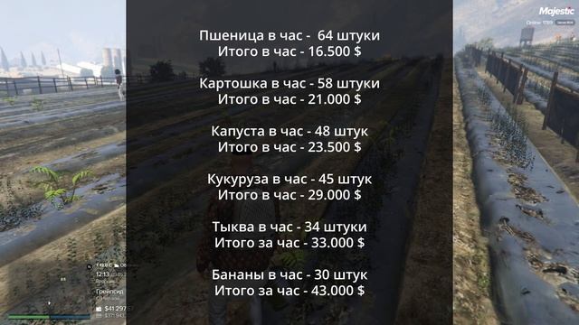 Полный гайд по Ферме в gta 5 rp Majestic! Тактика, Тайминг, Заработок - ВСЯ ИНФА!