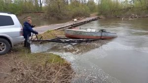 Казанка водомет Мотор Ока Ваз 11113. Легки подъем лодки на мелководье.