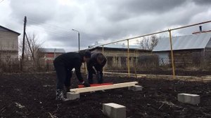 Установка беседки на блоки