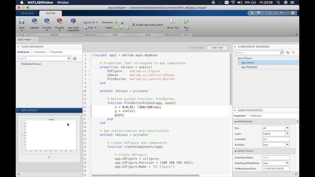 MATLAB AppDesigner | Tutorial 9 | Plotting a graph using axes смотреть онлайн