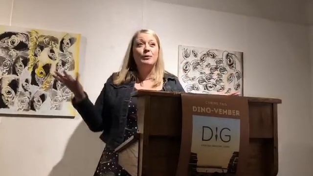 Dig: A Personal Prehistoric Journey Launch Party (Dinos!) Donna Talarico introducing Sam Chiarelli смотреть онлайн