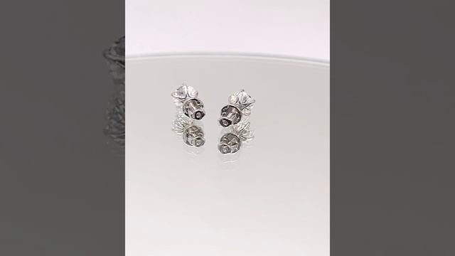 Серьги из золота с бриллиантами - Серьги-пусеты, Золото - 585  25038312