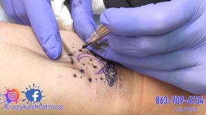 Moon & clouds Tattoo Timelapse