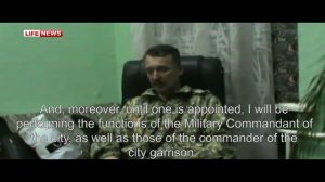 First Interview with Strelkov after Slavyansk / Интервью Стрелкова после Славянска (c) LifeNews