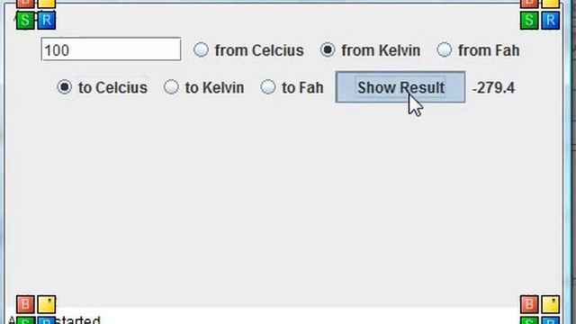 java Temperature converter including kelvin смотреть онлайн