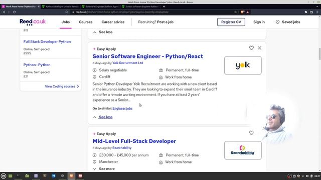 UK Python Jobs July 2022