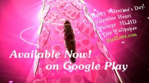 Valentine 3D Heart HD RUBY Live Wallpaper for Android Phones and Tablets