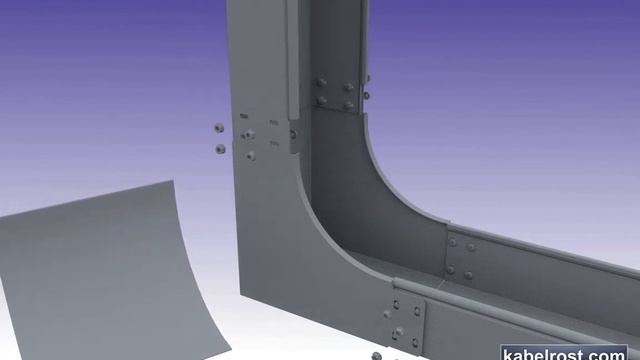 Кабельная трасса. Лотки глухие. смотреть онлайн