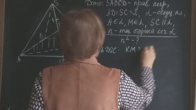 Параллельность прямой и плоскости. Геометрия 10 класс. Ключевая задача 4.