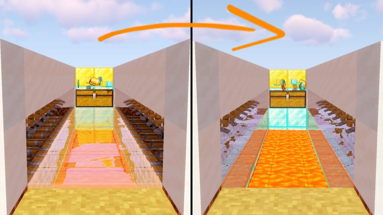 КАК ПОСТРОИТЬ ВЫДВИЖНОЙ МОСТ ЧЕРЕЗ ЛАВУ В МАЙНКРАФТ! смотреть онлайн