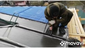 Обжимка двойного стоячего фальца первой и второй рамками