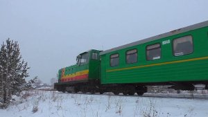 АУЖД. Последний рейс в уходящем 2019 г туристического поезда Алапаевск-2 - Синячиха под ТУ7А-3367
