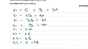 GCSE Maths AQA Practice Paper Set 4 - Higher Tier - Paper 1 - Walkthrough with Full Solutions (*)