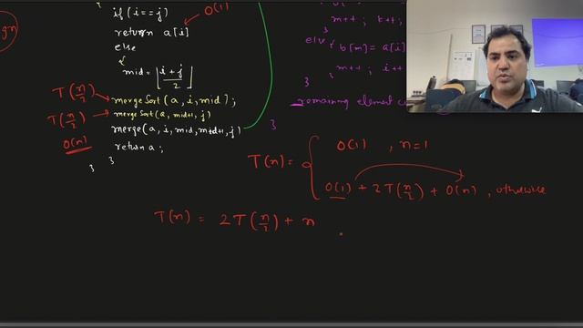 5.2 Design and Analysis of Algorithms | MERGE SORT | Space & Time Complexity | IIT-GATE | GATE