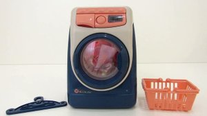 Toy Washing Machine with Light Inside Mini Playset Unboxing and Review