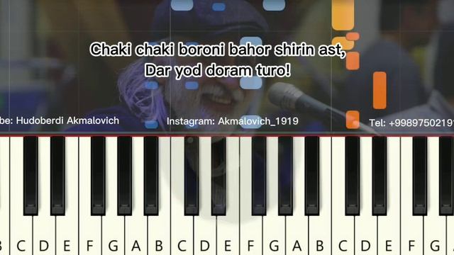 Daler Nazarov Chaki Chaki, Karaoke 🎤 Piano version. Chok Chok Boroni bahor. #karaoke #chakichaki смотреть онлайн
