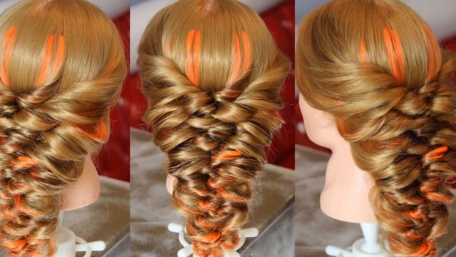 как сделать вечернюю прическу смотреть онлайн