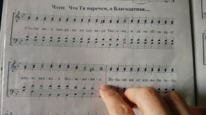 Великопостные часы.1 час .Тропарь.Нотный разбор.