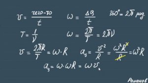 УГЛОВАЯ СКОРОСТЬ кинематика угловое ускорение 10 класс