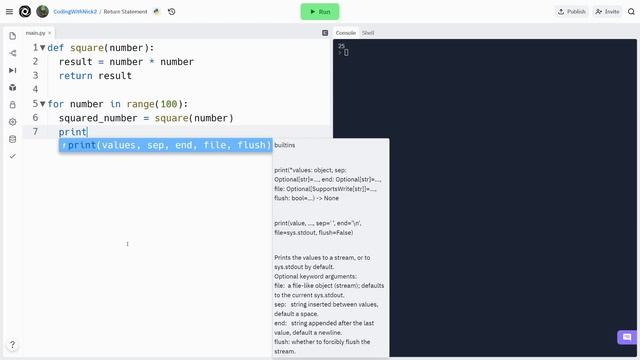 Function Return Statement - Python for Absolute Beginners Course