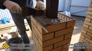 Пример кладки кирпичного столба