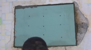 Закладка окна в ванной комнате гипсокартоном