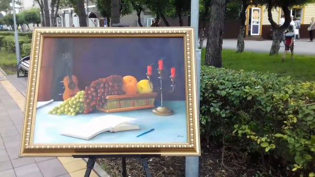 Гуляем по аллее и любуемся живописью. День Шахтера. Белово смотреть онлайн