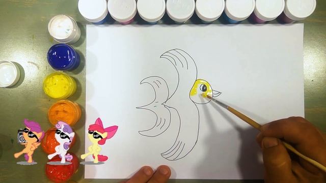 Bolalar uchun qushlarni chizish Drawing birds for kids Рисование птицы для детей смотреть онлайн