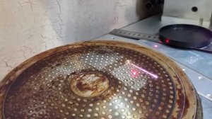 Лазерная чистка сковороды