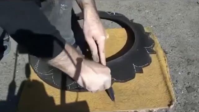 Поделки из шин для сада и огорода своими руками/Handicrafts from tires for the garden