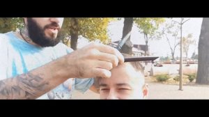 Уличная стрижка | Подстригли на набережной Ростова| Street haircut | Trimmed the guys on the coast
