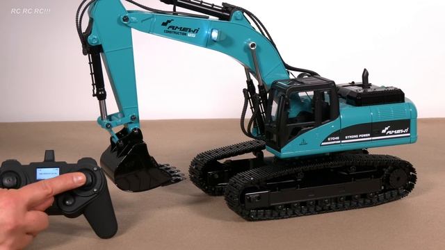 AMEWI 22501 RC EXCAVATOR V4 PETROL FULL METAL UNBOXING, FIRST TEST!! SCALE 1/14, RTR, DIECAST G704E смотреть онлайн