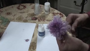 Хризантема Цветы из шёлка  в  техникe Somebana p 4 Chrysanthemum 4