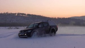 Mitsubishi L200/Triton в снегу, offroad.#Mitsubishil200 2wd/4wd