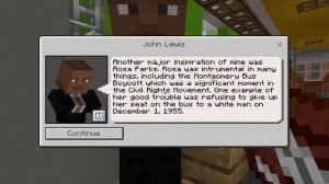 Minecraft Education Edition: Martin Luther King Jr, Rosa Parks, & U.S. Civil Rights Movement