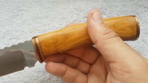 Нож Шкурник Рукоять ВИШНЯ