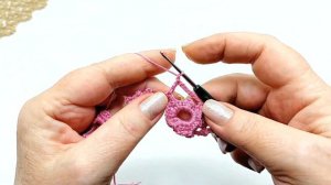 Очаровательно и просто !!! Узор крючком "Кольчуга "