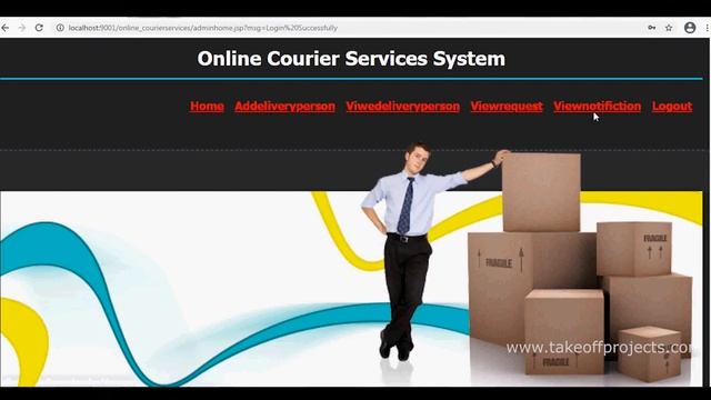 Online Courier Service System  | Java Mini Projects | CSE Minor Projects
