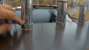 тюнинг лодки пвх. держатели для спиннинга