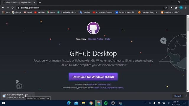 Installing GitHub Desktop смотреть онлайн