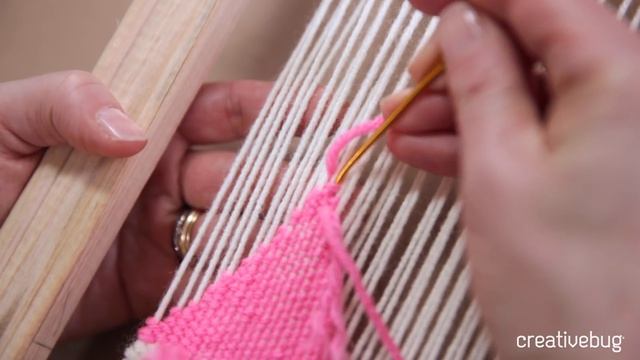 Weaving for Beginners Part 4: Add Stripes and Geometric Shapes with Annabel Wrigley | Creativebug