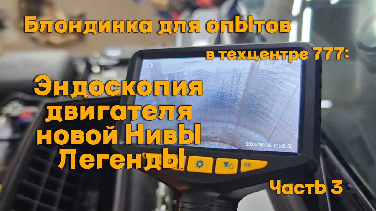 Блондинка для опытов в Техцентре 777: Эндоскопия двигателя новой Нивы Легенды. Часть 3