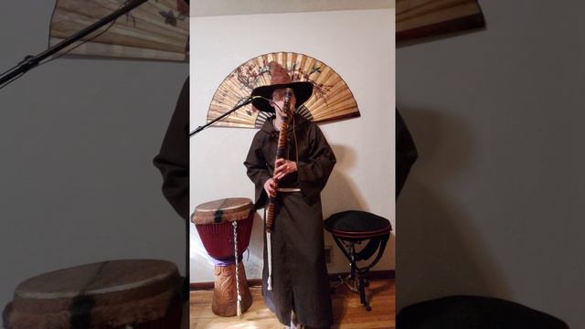 G3 Contra Bass Native style Bamboo Flute | Peaceful Throat Chakra Meditation @The-Flute-Wizard смотреть онлайн